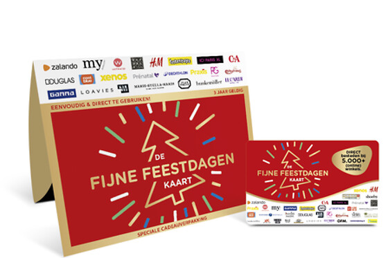DE Cadeaukaart Fijne Feestdagen